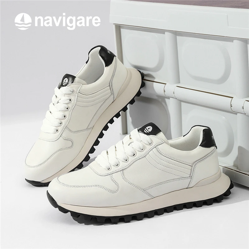 Navigare意大利小帆船男鞋春季款运动休闲鞋运动皮鞋FCJC243012