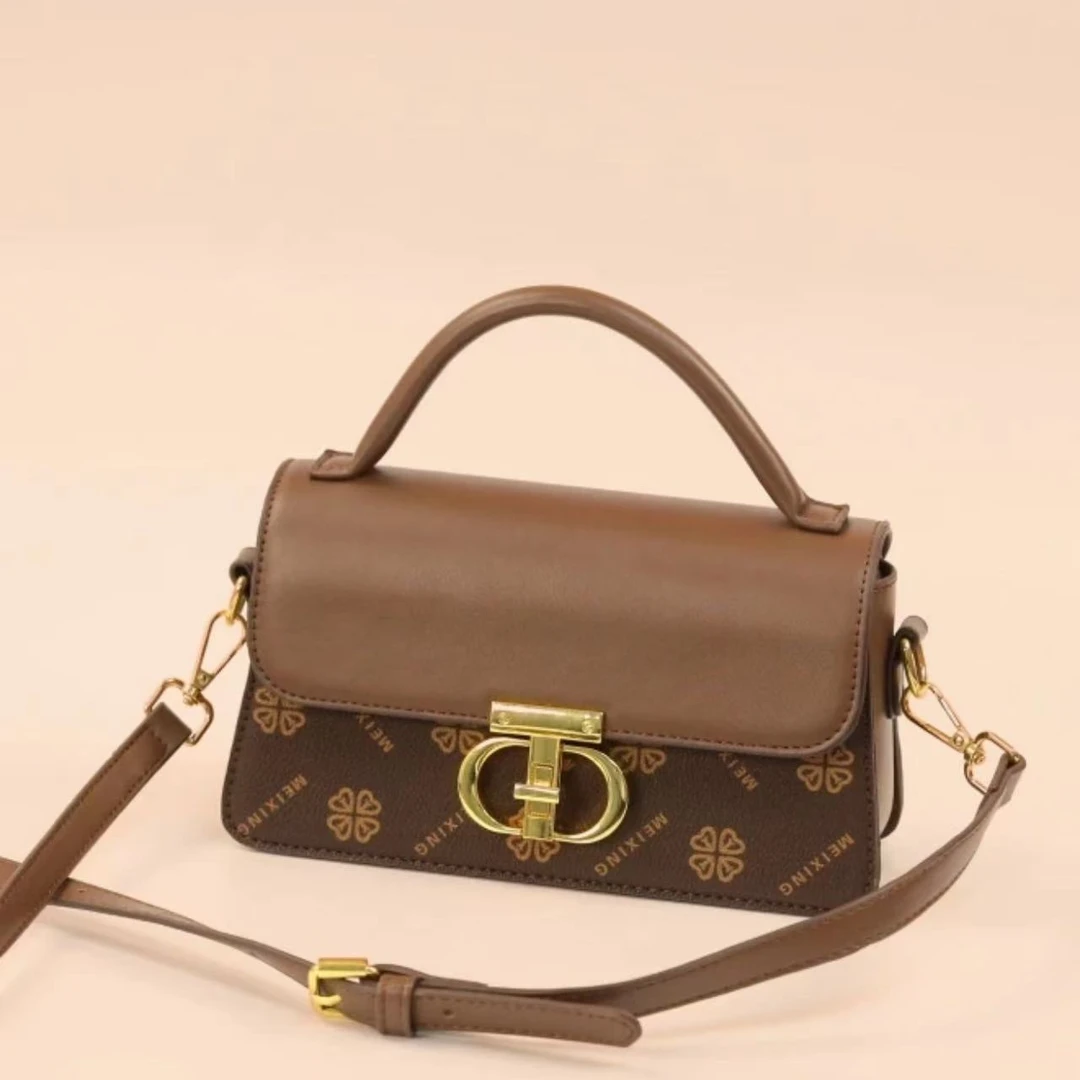 高品质时尚百搭单肩斜挎包 6603 咖色 【长22高12厚7cm】