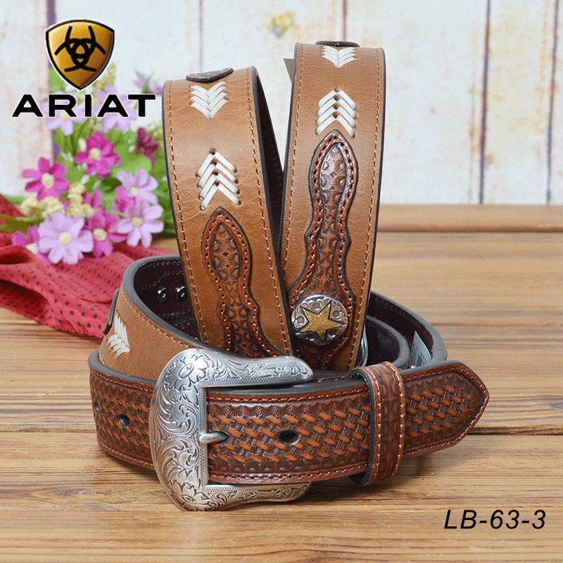 【新】美国进口ariat骑马马术西部腰带牛仔腰带西部巨人马术用品