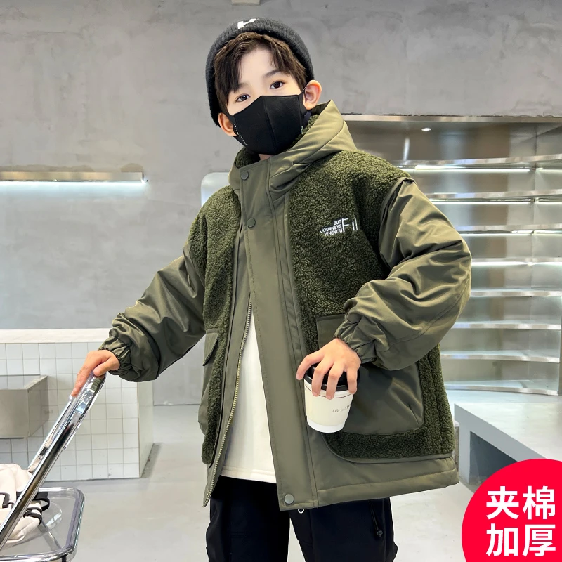 男童冬装外套新款时髦加厚帅气秋冬款网红外套【潮莱】WG31934