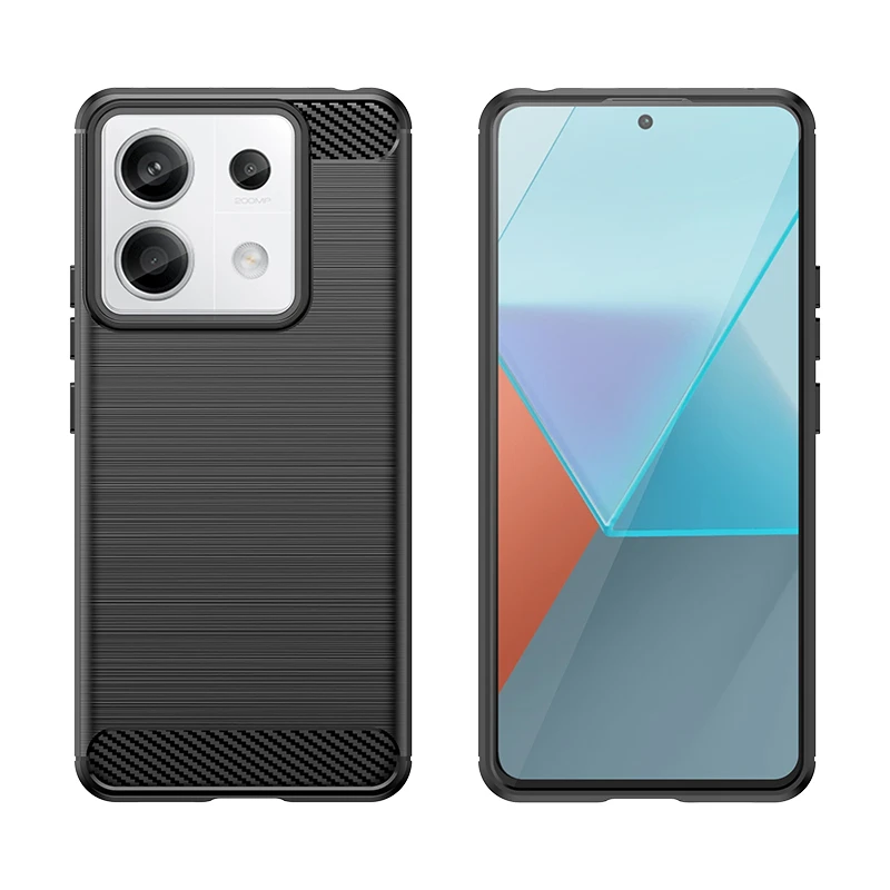 【高档碳纤纹+加高防摔】适用红米Note13Pro手机壳磨砂手感防手汗