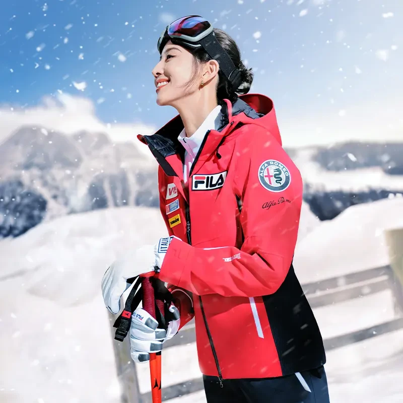Fila/斐乐SKI凌空科技【五方联名】加厚保暖连帽滑雪服 A11W346921F
