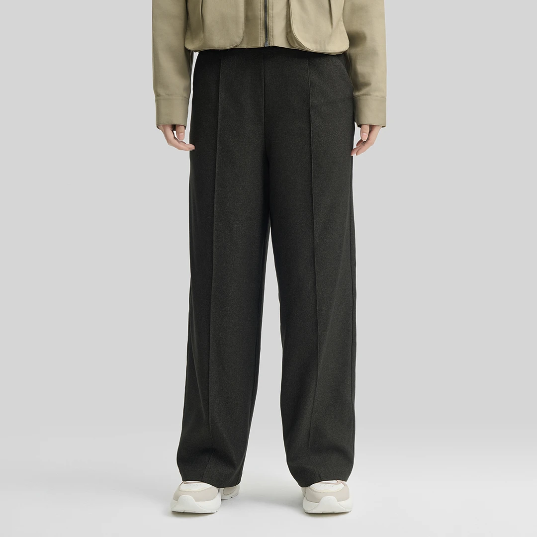 FILA斐乐女装EMERALD时尚百搭舒适休闲秋冬梭织长裤F11W444803F