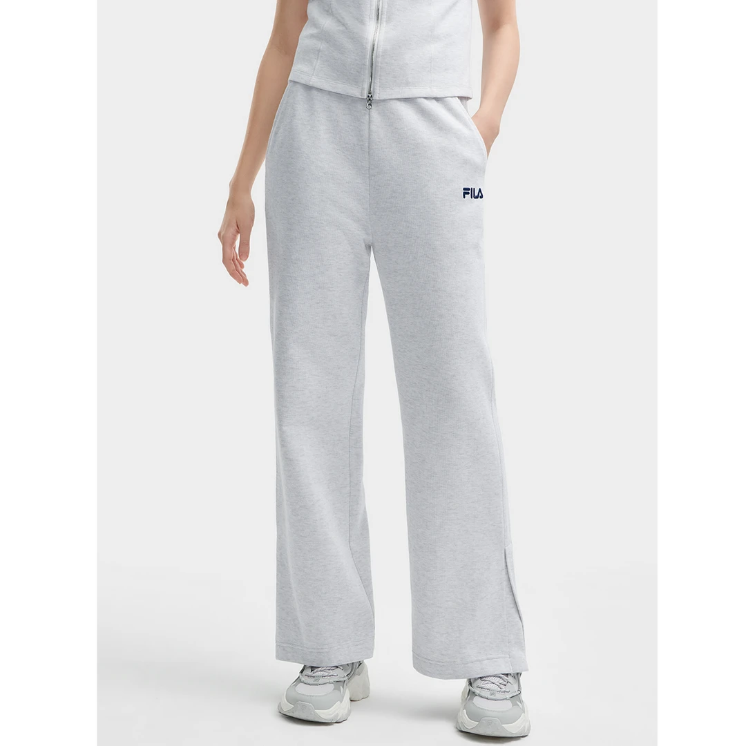 Fila/斐乐女子夏季百搭时尚舒适休闲简约针织宽松长裤F11W429605F