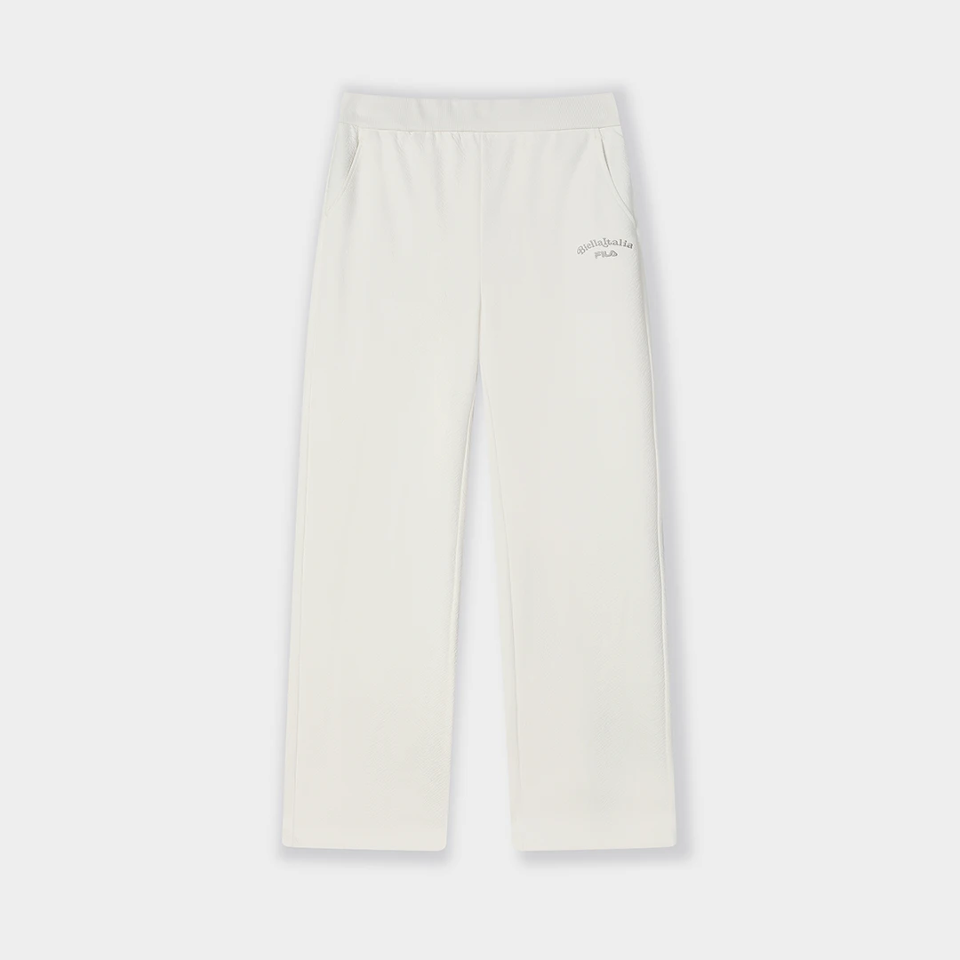 FILA斐乐女装气质显瘦窄版直筒24年女裤简约宽松百搭F11W418607F
