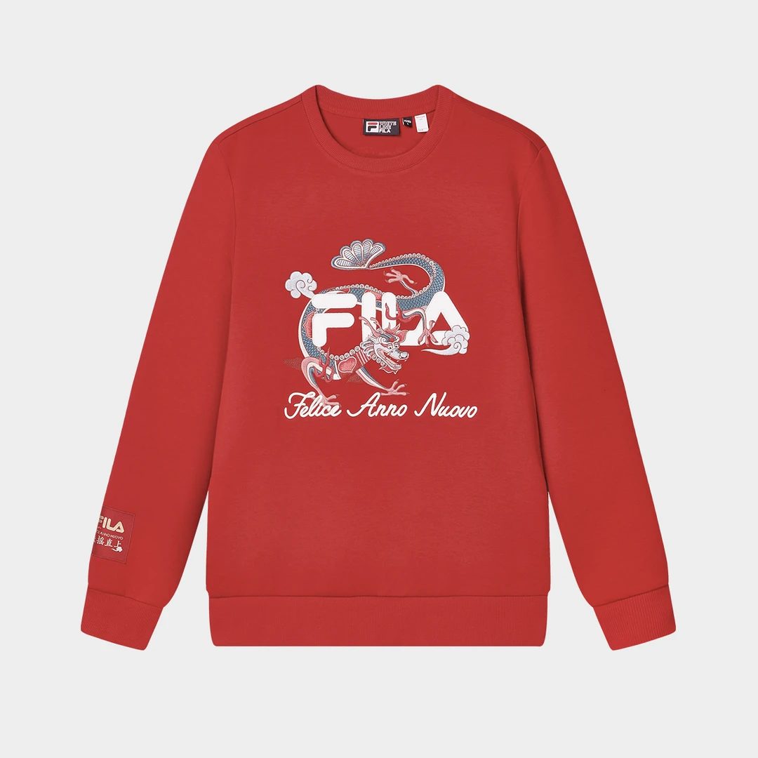 FILA/斐乐【情侣款】卫衣男女同款精致刺绣舒适时尚卫衣F11M419215F