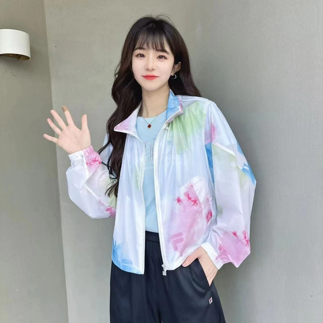 FILA/斐乐女装正品夏季防晒服休闲运动高品质薄款外套F11W328704F