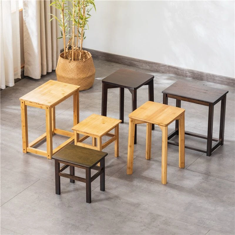 矮凳板凳方凳竹子家用儿童成人沙发客厅茶几简约现代脚凳小櫈凳子