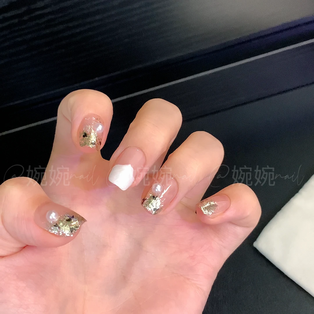 【文艺复兴】纯手工亮片珍珠组合百搭穿戴甲贴片