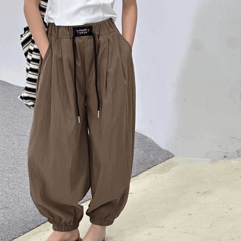 【248209】夏季新款中大童防蚊裤宽松儿童休闲裤韩版纯色童裤子时尚