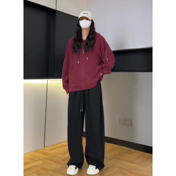 硕哥 卫衣宽松休闲连帽长袖上衣百搭韩版套头小众春秋 21980