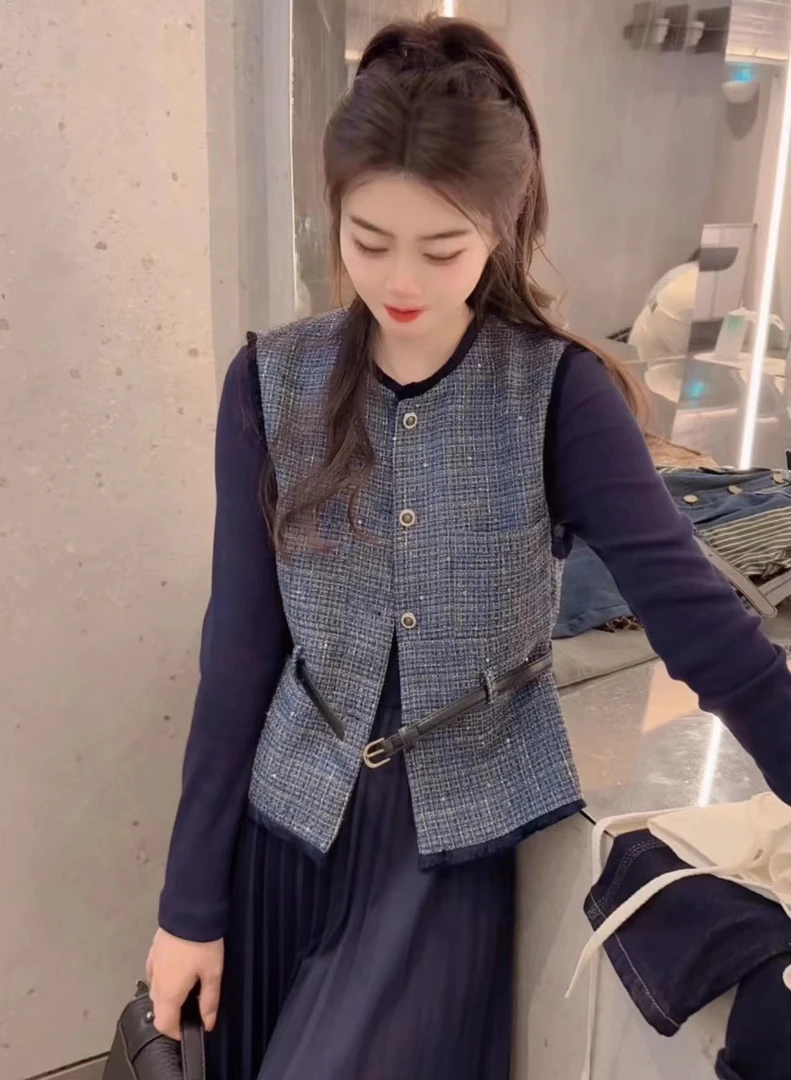 『韩系香风S 』时尚韩版百搭气质精致休闲套装5729