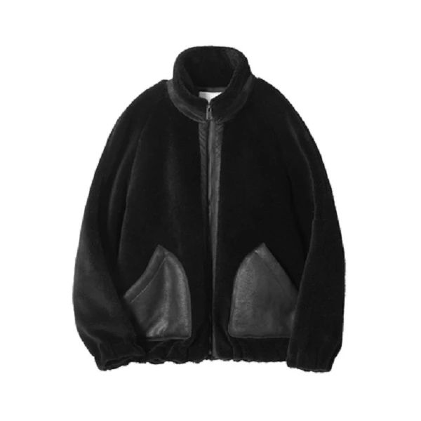 【2203】阔版羊剪绒羊毛夹克男新款外套男士时尚