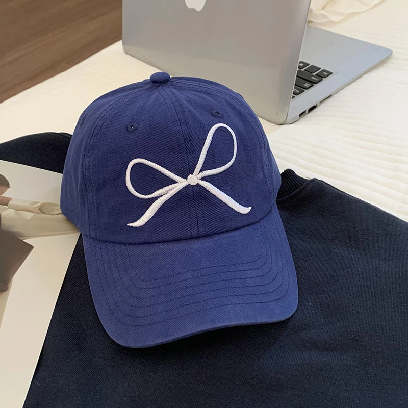 【兜姐专属】蝴蝶结棒球帽女软顶鸭舌帽韩国小众设计2025新款帽子女