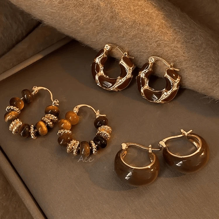 秋冬美拉德复古耳扣女2024年新款爆款耳钉小众设计气质高级感耳环