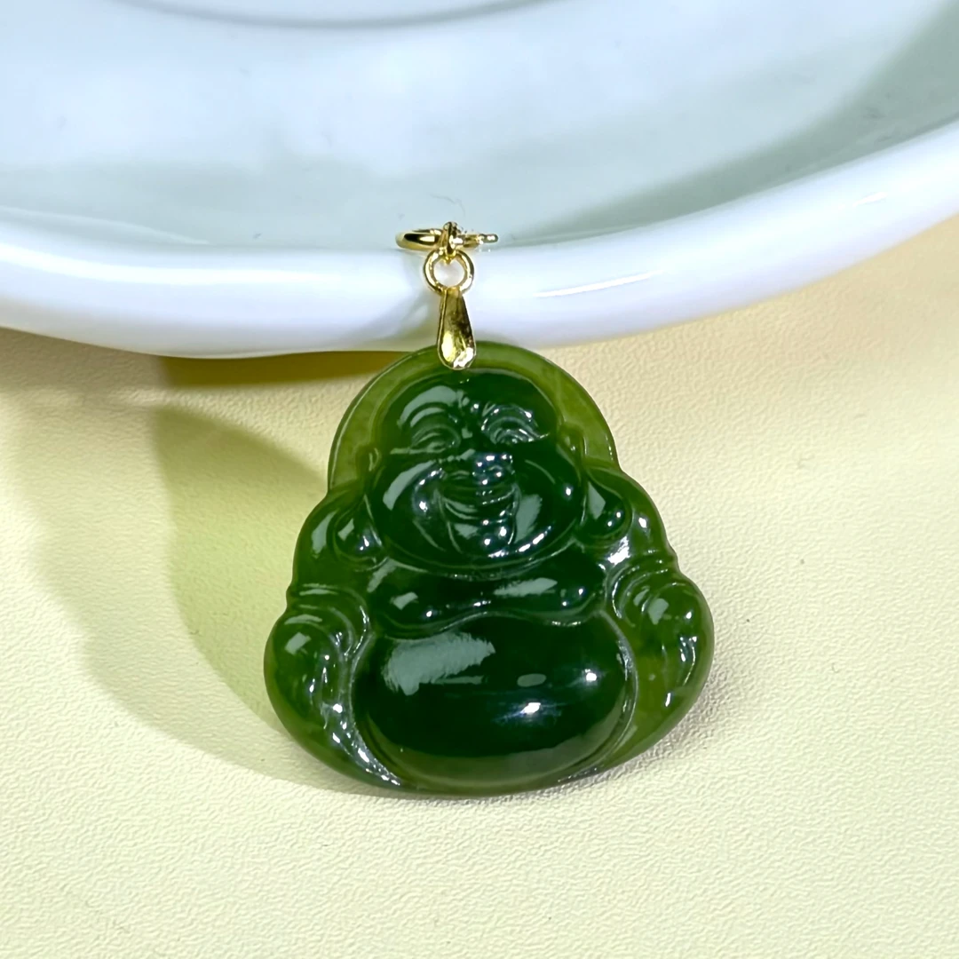 俄料碧玉辣阳绿佛公