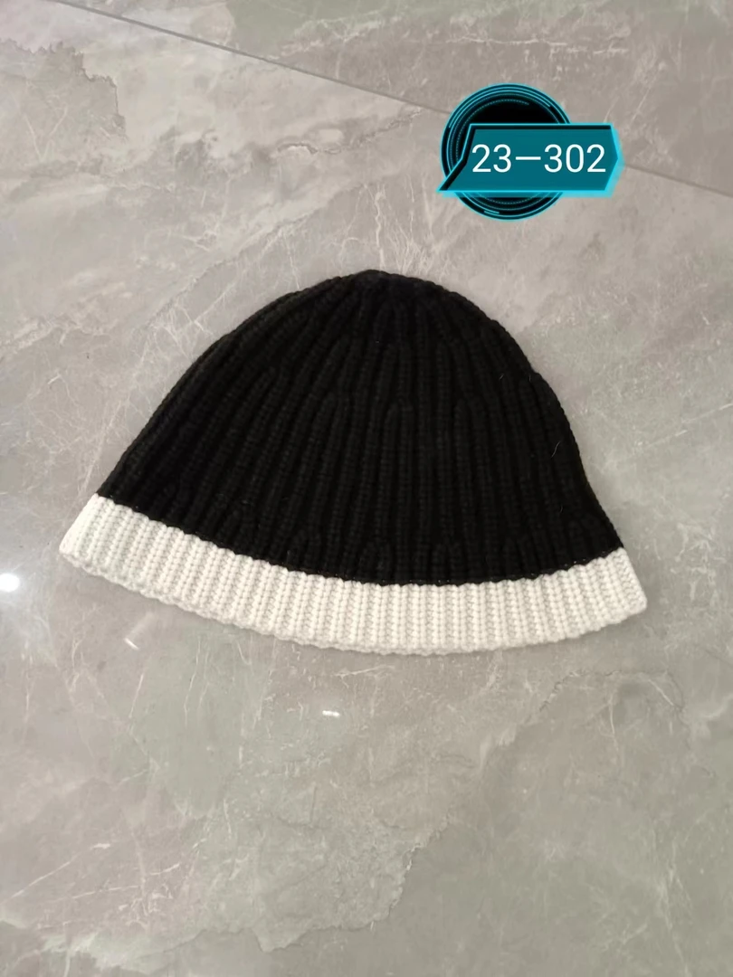 女款；23-302针织拼色帽子