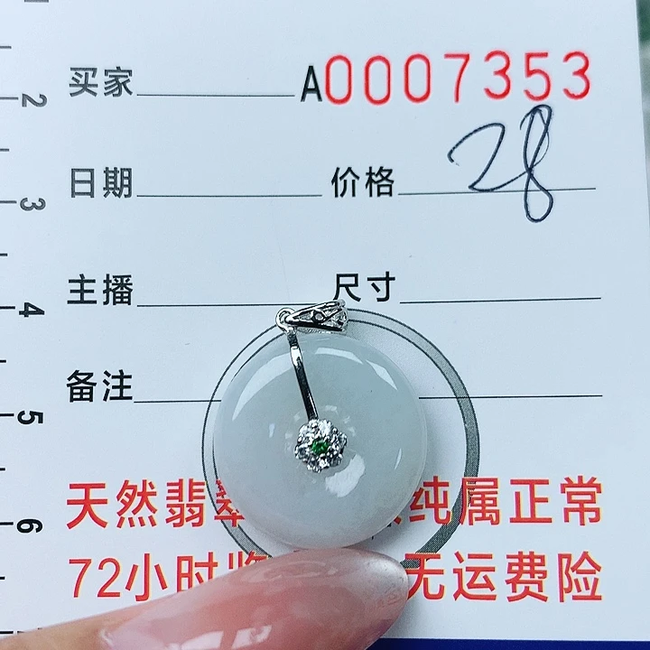 翡翠颈饰银S925镶嵌翡翠