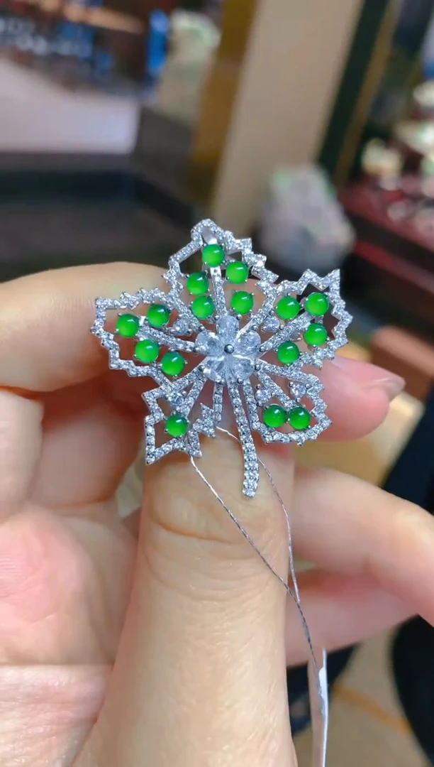 【闪购商品】翡翠吊坠(不含链)银S925镶嵌052    （多样性发其一）