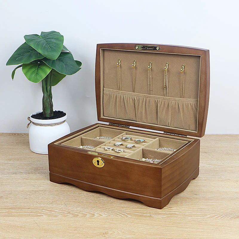 首饰盒/箱 木质欧式高档奢华复古饰品首饰收纳盒古风家用手饰盒