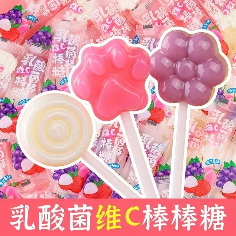 乳酸菌维C棒棒糖儿童零食办公室休闲追剧吃货解馋小食品网红糖果