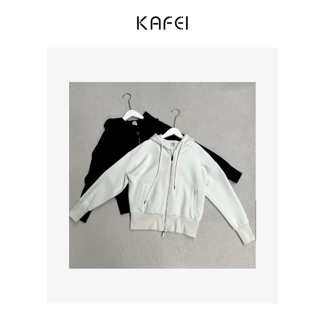 咖妃~ 【双拉链卫衣】运动休闲简约净版外套卫衣