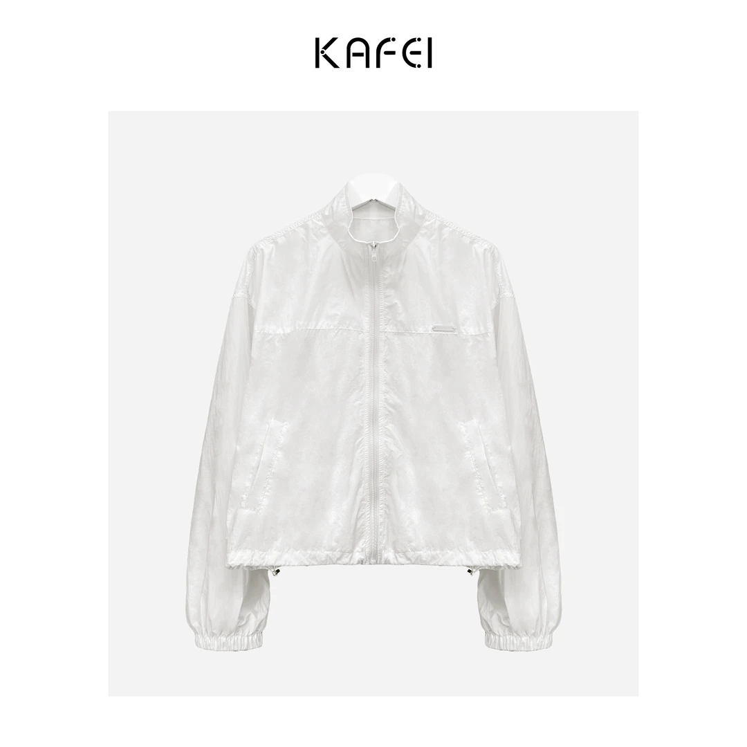 咖妃~【徒步旅行】UPF50+防晒衣 休闲薄款冲锋衣立领皮肤衣外套女