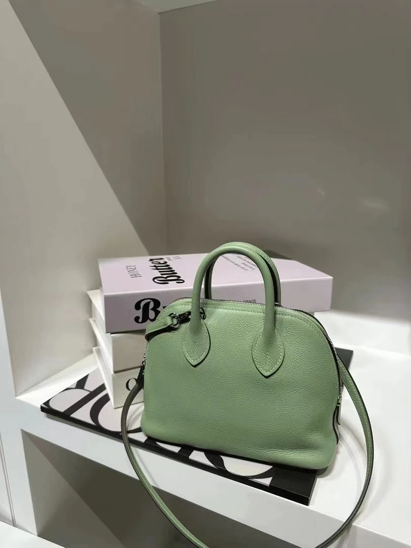 99新 Hermes/爱马仕 HIHI/ 爱马仕牛油果保龄球25 斜挎包