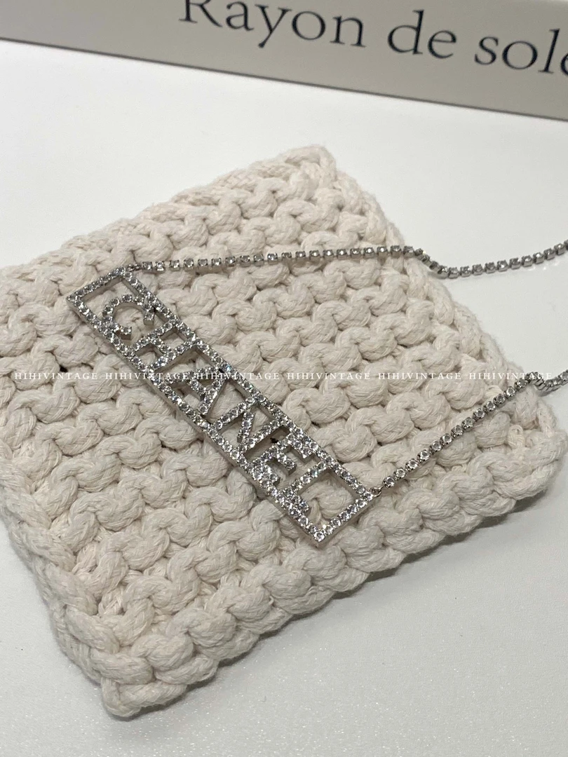 99新 Chanel/香奈儿 HIHI精选/CHANEL 18S 满钻字母项链/8678373