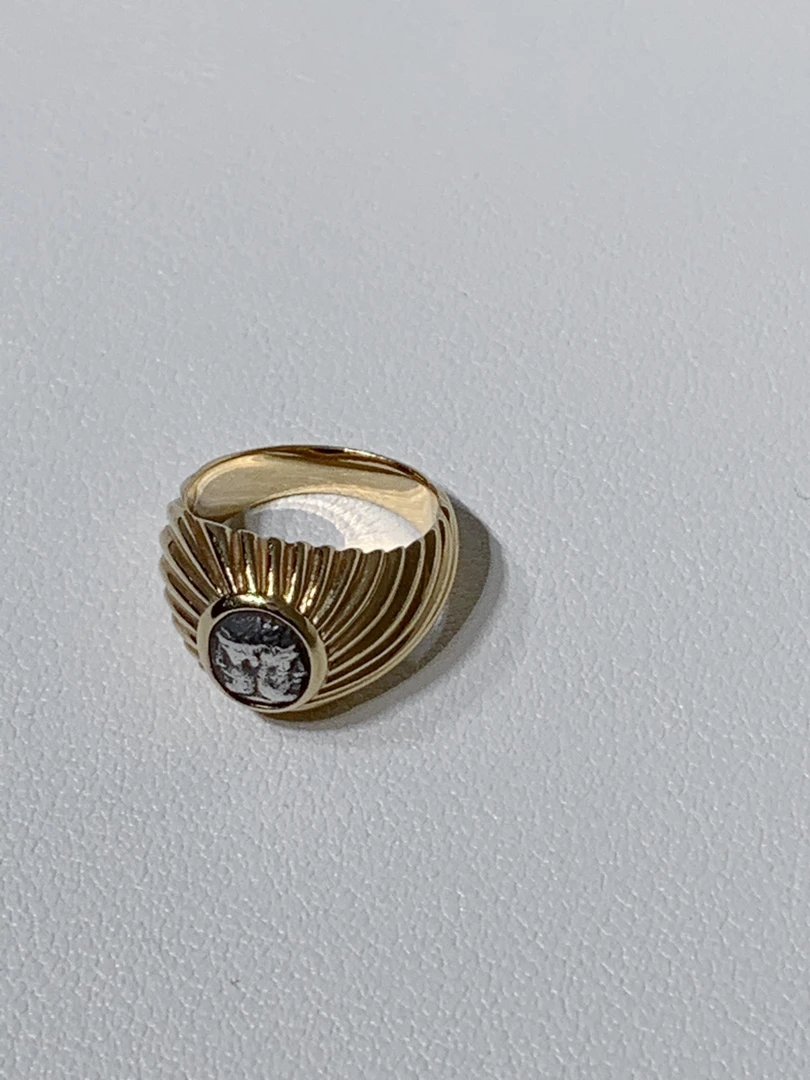 95新 BVLGARI/宝格丽 HIHI/Bvlgari 宝格丽 古钱币戒指/10719558