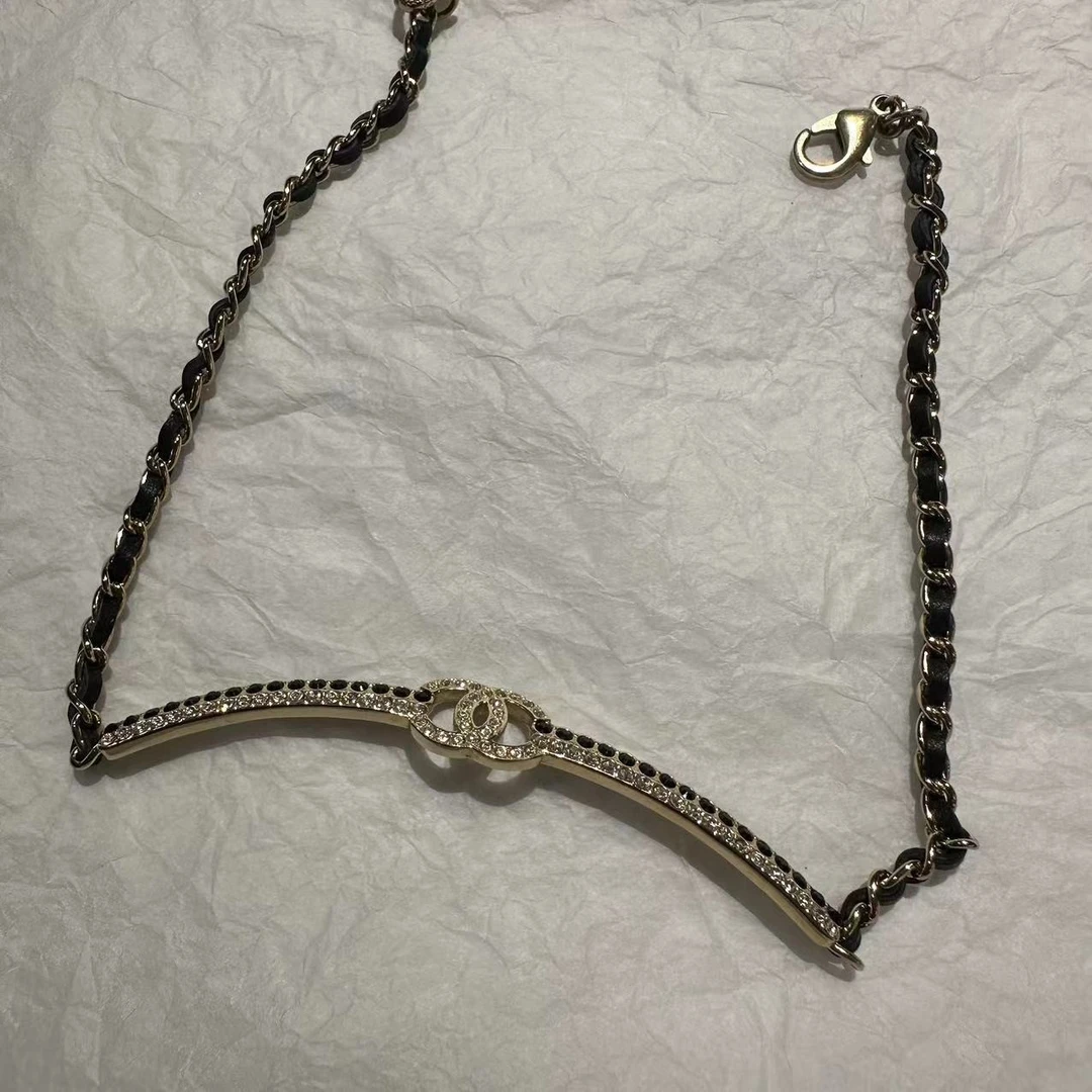99新  HIHI/Chanel 22B 双C镶钻项链 /8786945