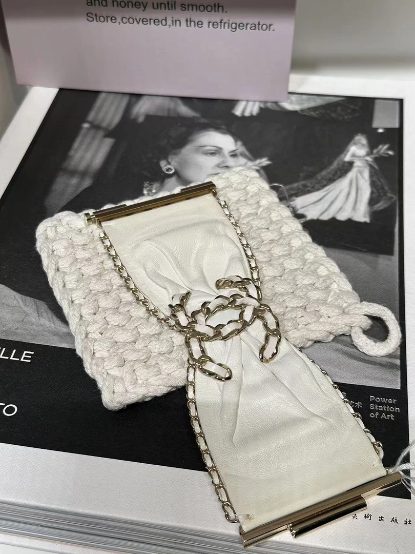 99新 Chanel/香奈儿 HIHI/Chanel 19K 双C皮质宽手镯/9758530