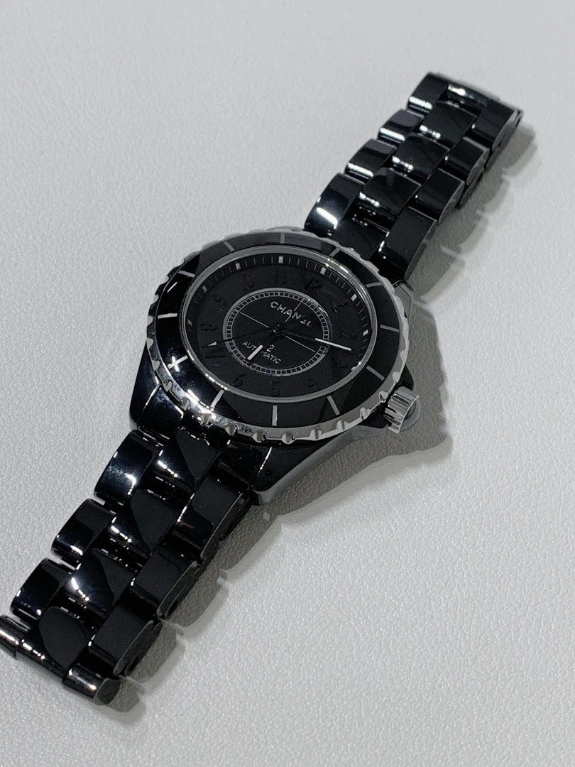 95新 Chanel/香奈儿 HIHI精选/ChanelJ12H3829黑陶瓷手表10379324