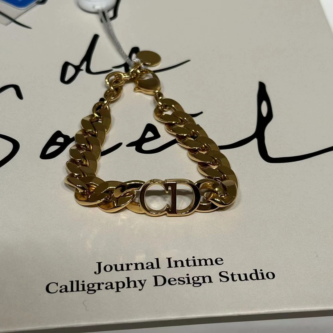99新   HIHI/DIOR 迪奥 素金字母手链 /8859919