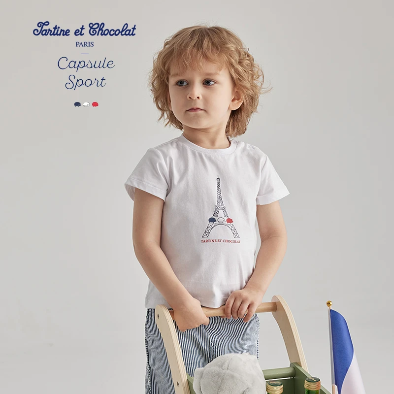 【胶囊系列】Tartineetchocolat夏季户外运动短袖印花T恤CIRAE2511Q