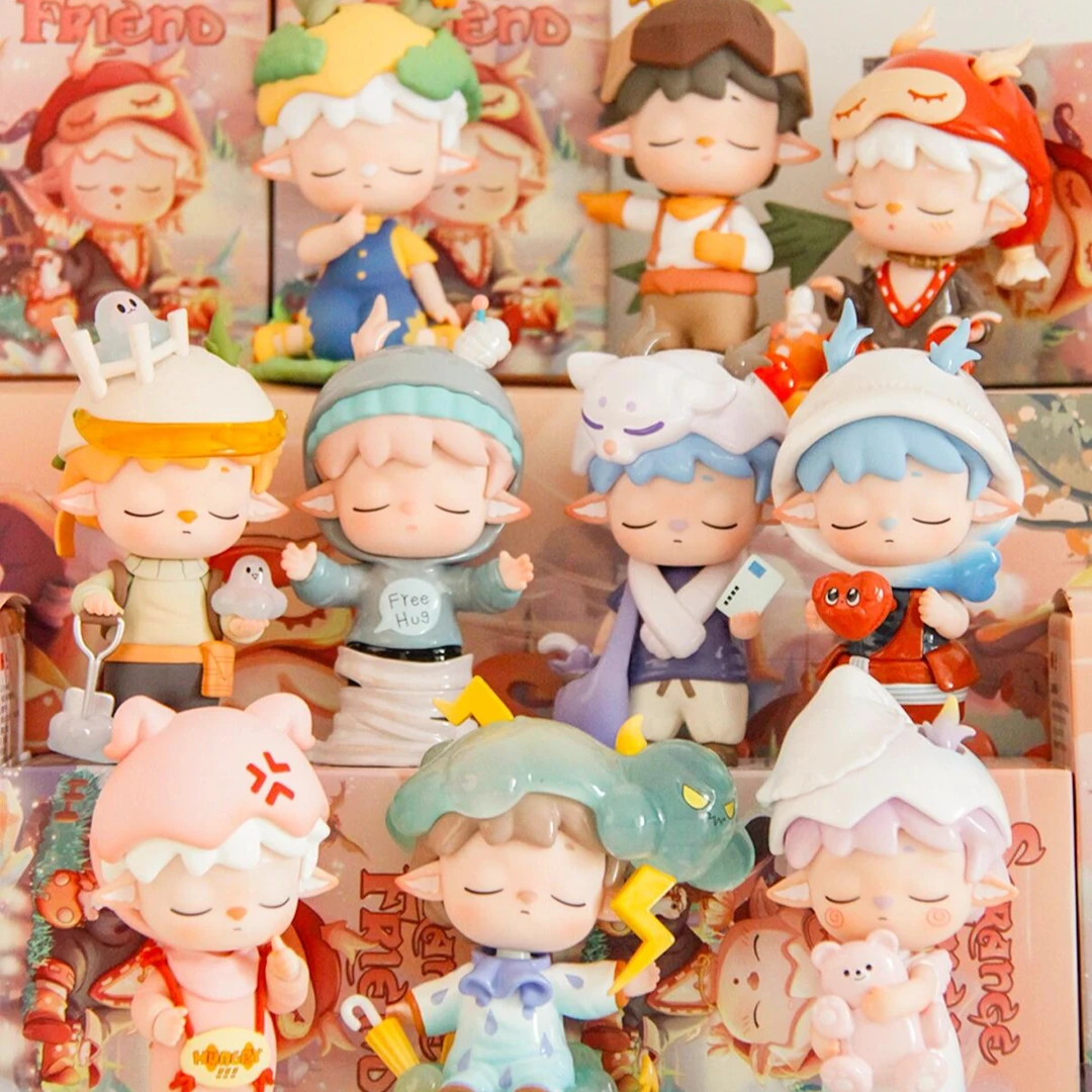 【拆盒】MIMI-奇怪的朋友系列盲盒活动潮玩盲盒潮玩盲盒