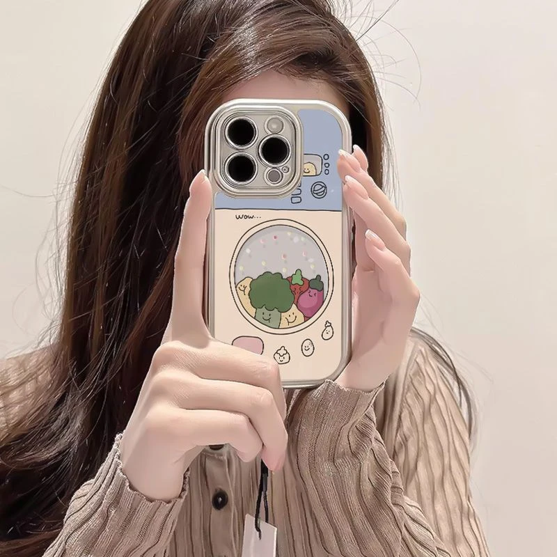 创意蔬菜动物适用于iPhone14/15手机壳VIVO华为p70OPPO红米荣耀软