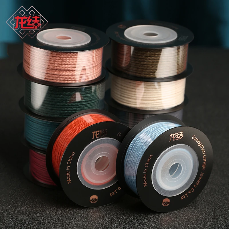 龙结编织文玩包芯棉线DIY手链材料1.5mm手工串珠耐磨菩提佛珠线圆