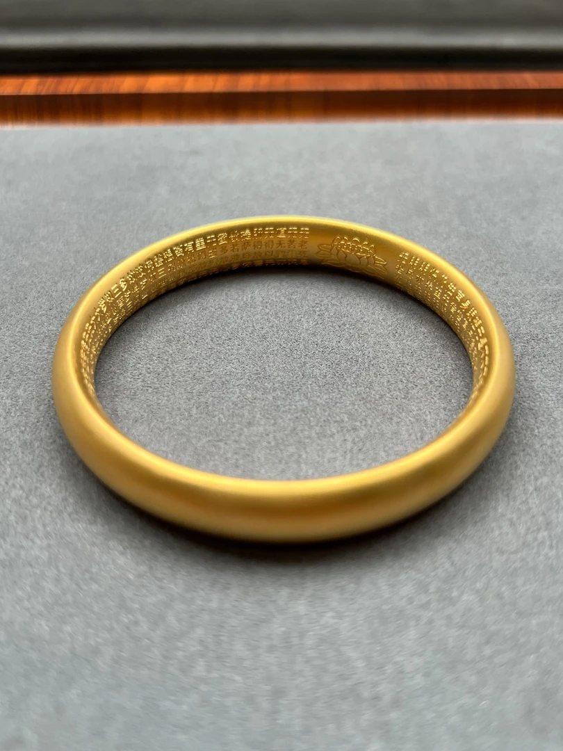 足银手镯 古法内心经手镯时尚百搭