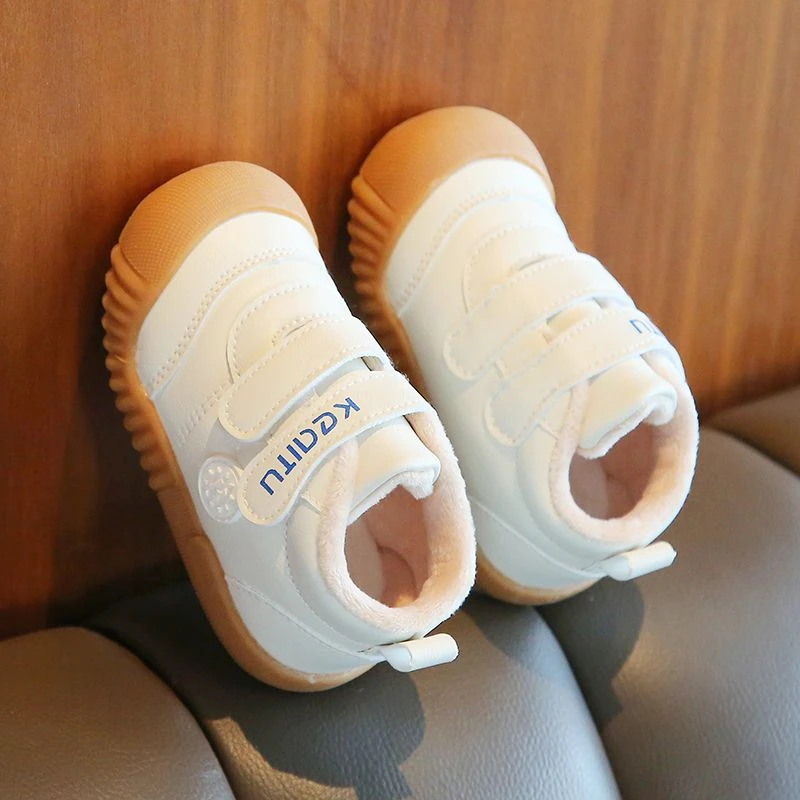 宝宝2024软底冬季新款机能步鞋保暖婴儿棉鞋二棉加绒防滑鞋子