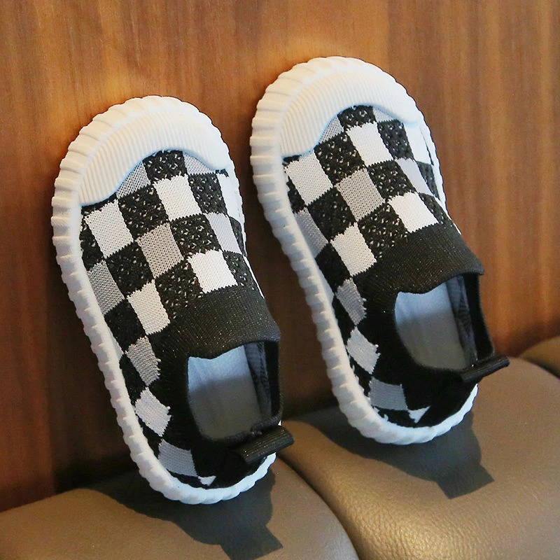 2024春夏新款儿童网鞋0-1-6岁轻便耐磨飞织鞋男女宝宝透气学步鞋