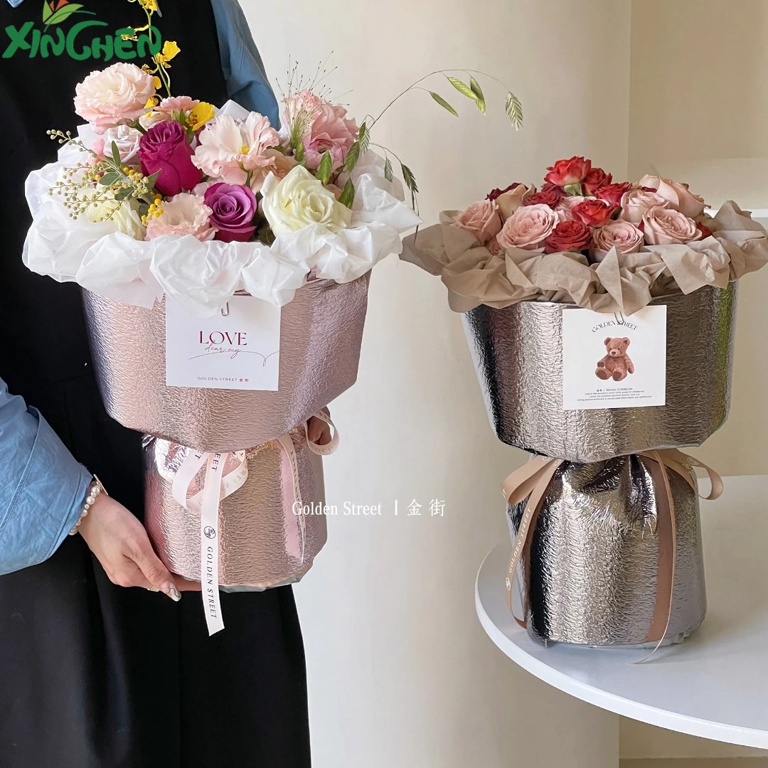 卷装包花太空棉小香风 3米一卷 欣辰鲜花包装材料