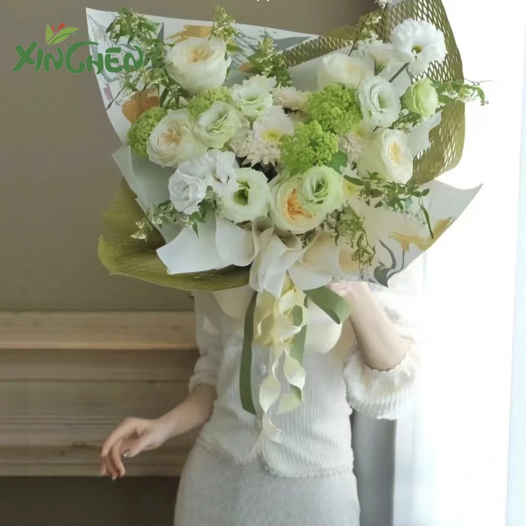 蜂窝卷装包装纸一卷10码花店鲜花包装材料防水精致蜂窝纸