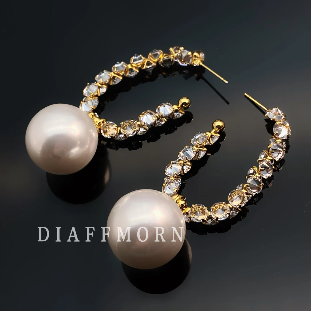 铜合金仿珍珠耳饰 Y.M〖心上恋人〗小众气质高级感大气耳环