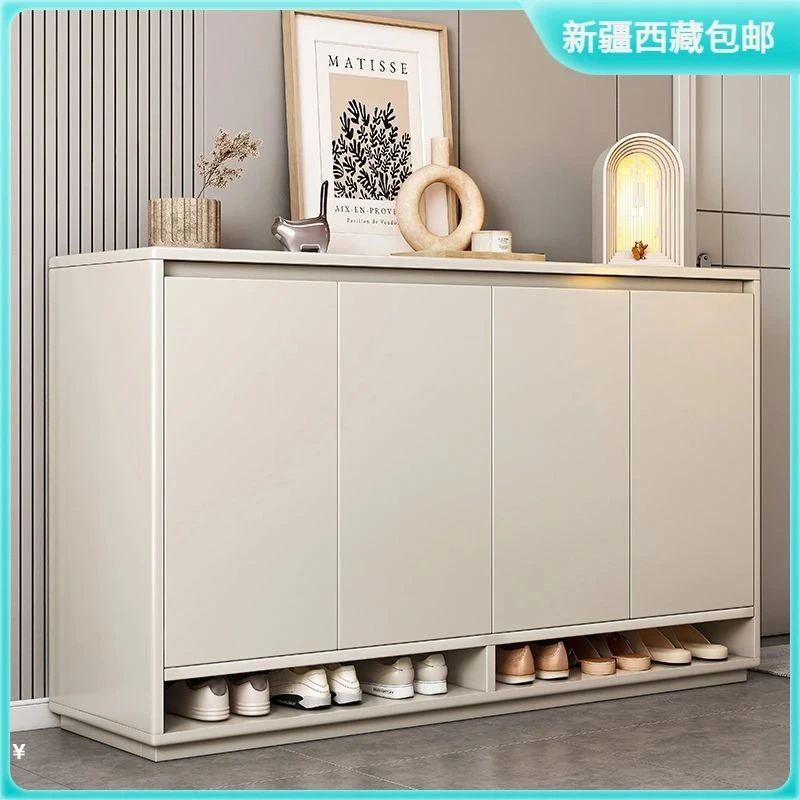 新疆包邮实木鞋柜家用门口大容量2023新款爆款入户门进门阳台室内