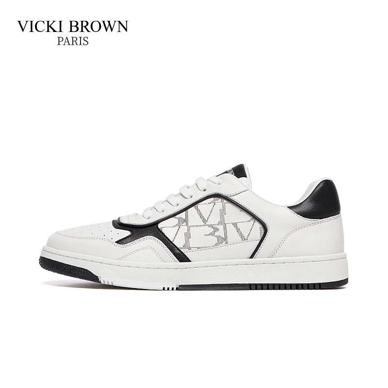 VICKI BROWN轻运动 时尚板鞋时尚潮流男款百搭休闲男鞋VBQ76208