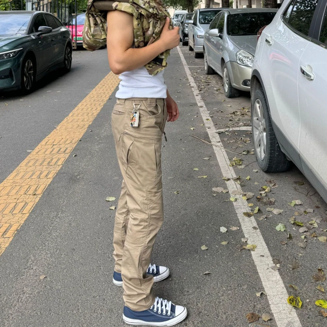 洪合万道美式 X系列战术裤男士休闲裤 美式户外卡其色直筒 工装裤