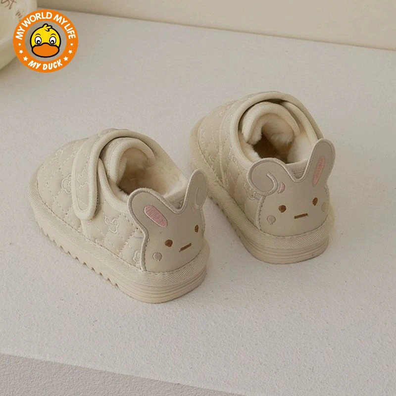 MUYDUCK小黄鸭宝宝加绒加厚棉鞋雪地靴冬季保暖鞋婴儿学步鞋男女