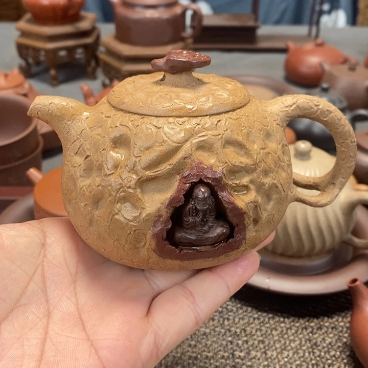紫砂茶壶半手工供春245cc带内推