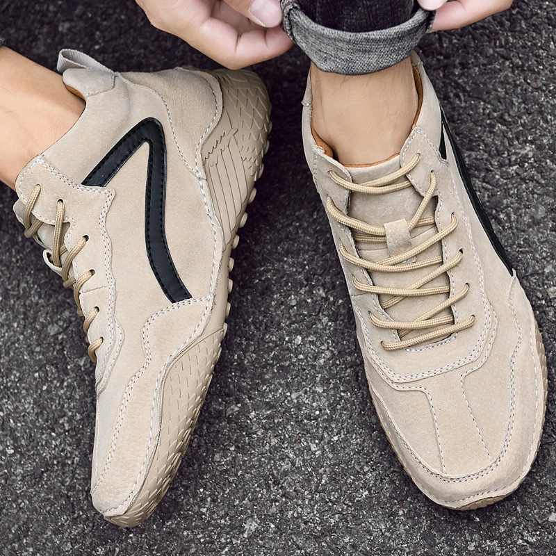 轻奢男士高帮英伦风潮鞋青年短靴高端时尚马丁靴百搭真皮软底鞋子